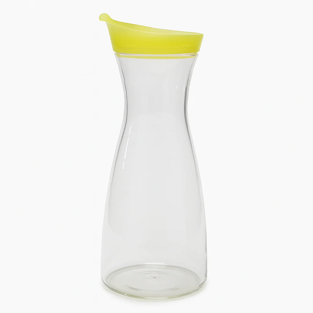1 Litre Juice Bottle – Premium Clear Bottle with Black, White & Yellow Lid Options - Image 3