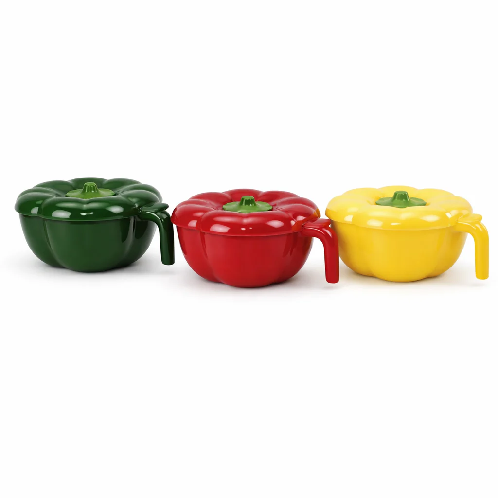 1 PC Capsicum Seasoning Jar – Assorted Colours - Image 2