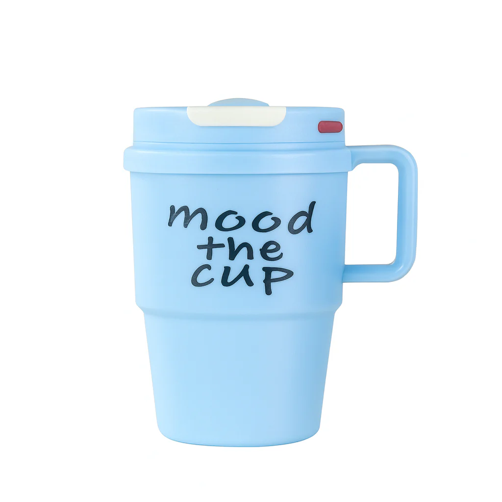 1200 ml Vacuum “Mood The Cup” – Large Insulated Travel Mug with Handle | Hot &amp; Cold Beverage Flask in Black, Green, Blue & Pink - Image 4