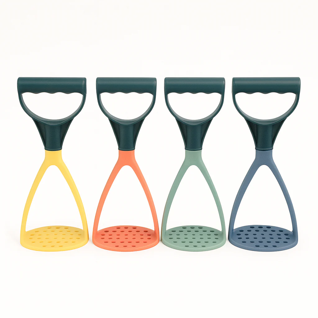 1PC Ergonomic Grip Potato Masher for Smooth, Effortless Mashing of Potatoes Veggies