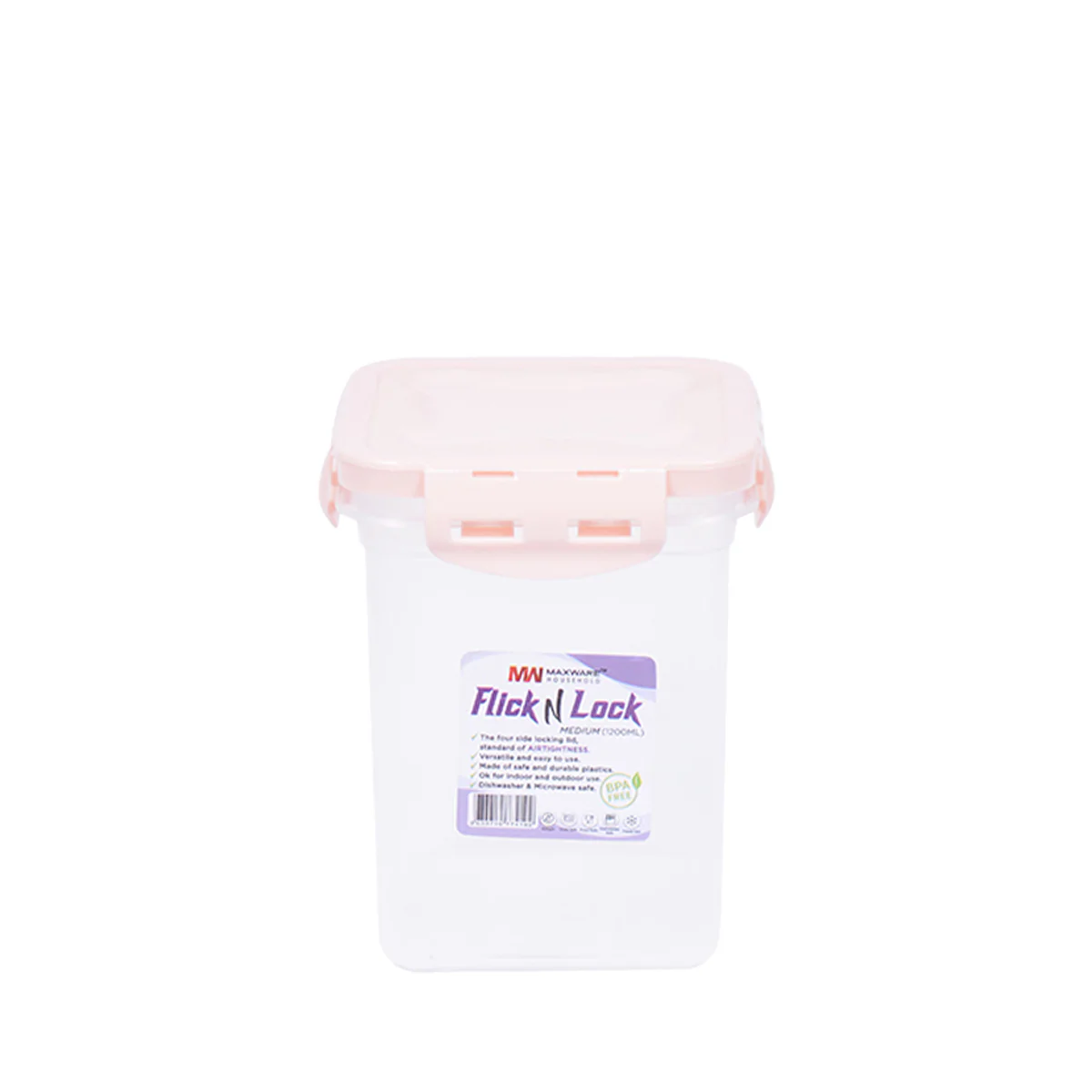 1pc Flick N Lock Medium – 1200 ml Airtight Food Storage Container - Image 8
