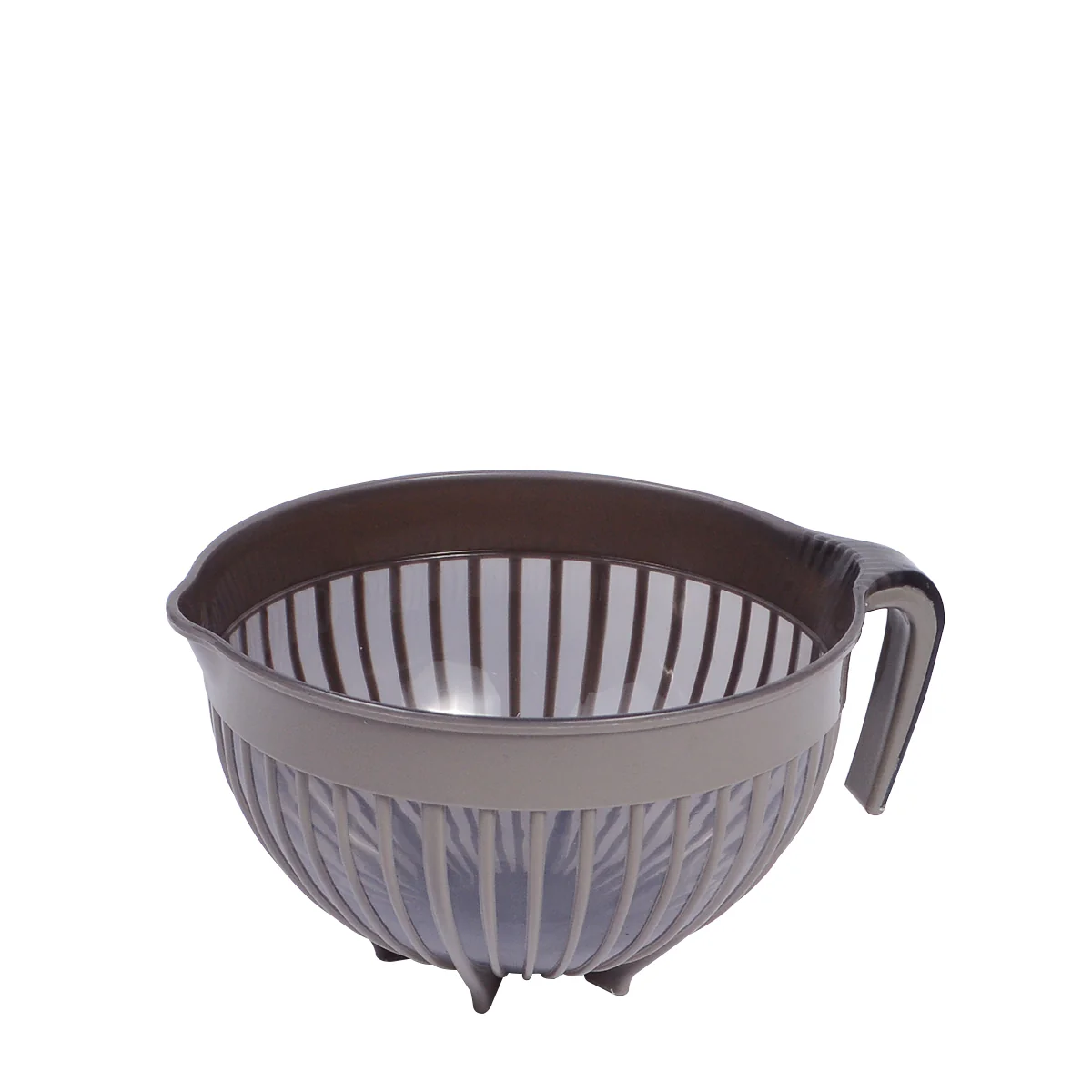 1pc Large Mixing & Strainer Bowl with Handle (Assorted)  – 1800ml Multi-Purpose Kitchen Colander (Coffee Brown, Red, Green, white) - Image 11