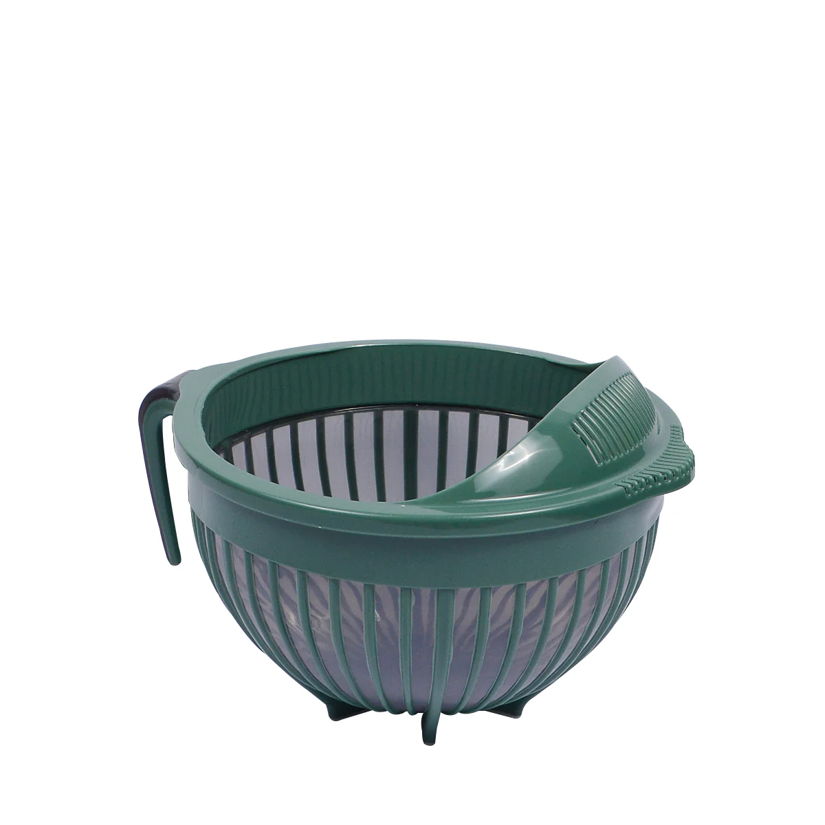 1pc Large Mixing & Strainer Bowl with Handle (Assorted)  – 1800ml Multi-Purpose Kitchen Colander (Coffee Brown, Red, Green, white) - Image 4