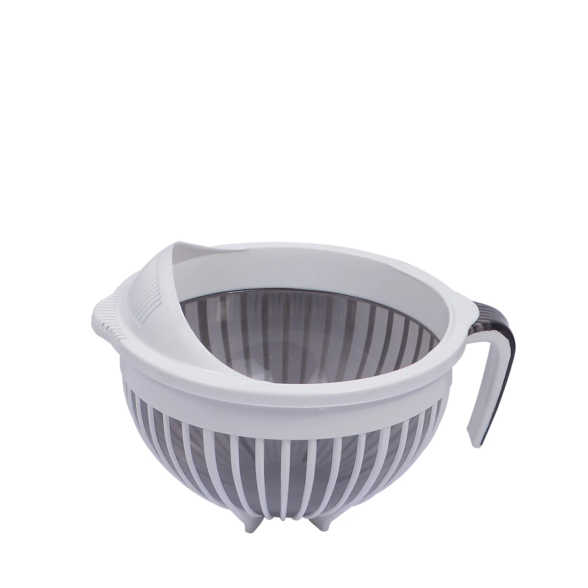1pc Large Mixing & Strainer Bowl with Handle (Assorted)  – 1800ml Multi-Purpose Kitchen Colander (Coffee Brown, Red, Green, white) - Image 6