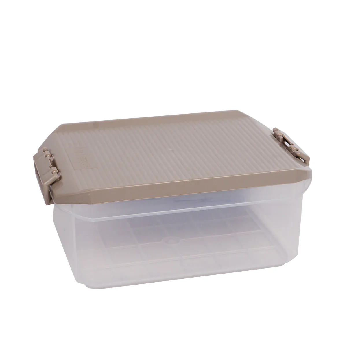 1pc Large Plastic Storage Box with Locking Lid – 4500ml Food-Grade Container (Red & Transparent) - Image 4