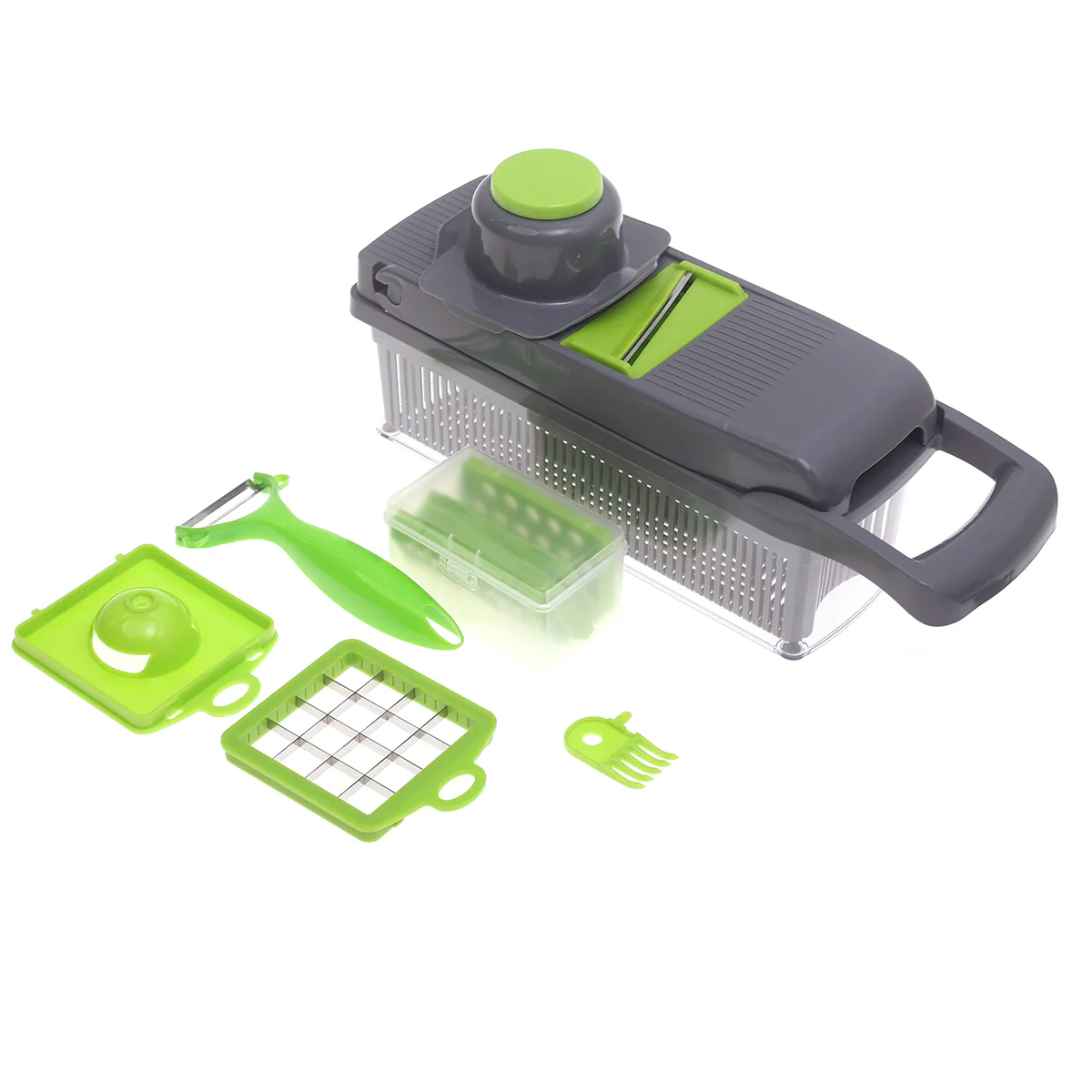 1pc Nicer Dicer 14-Piece Multi-Function Chopper & Slicer - Image 3