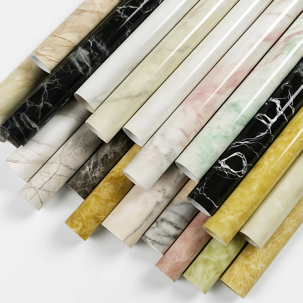 2 Meter Marble Sticker Sheet Adhesive Wallpaper Roll - Image 2