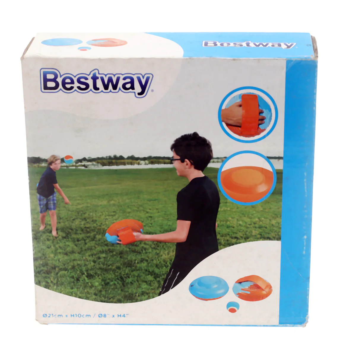 21cm x 10cm Inflatable Throw and Catch Ball Set – Outdoor Fun Game - Image 2
