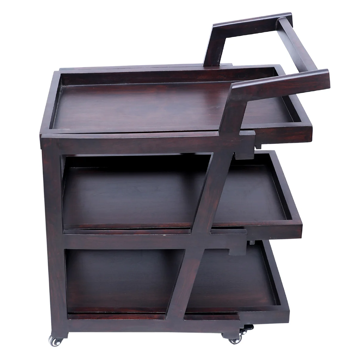 3 Step Ferdy Tea Trolley (Sheesham) - Image 4