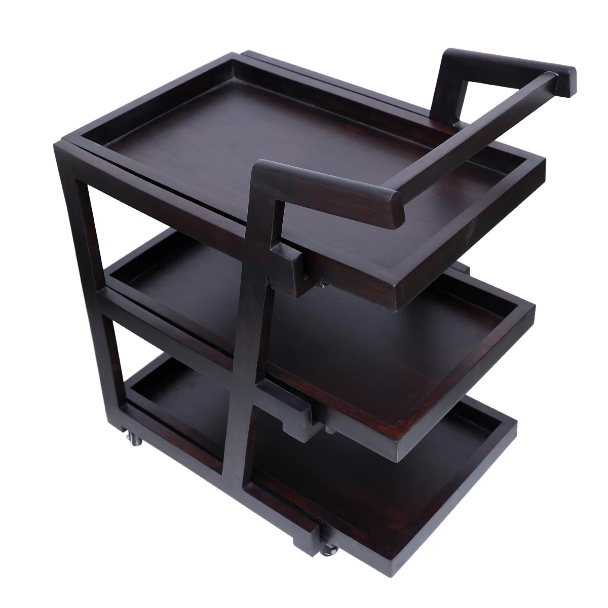 3 Step Ferdy Tea Trolley (Sheesham) - Image 5