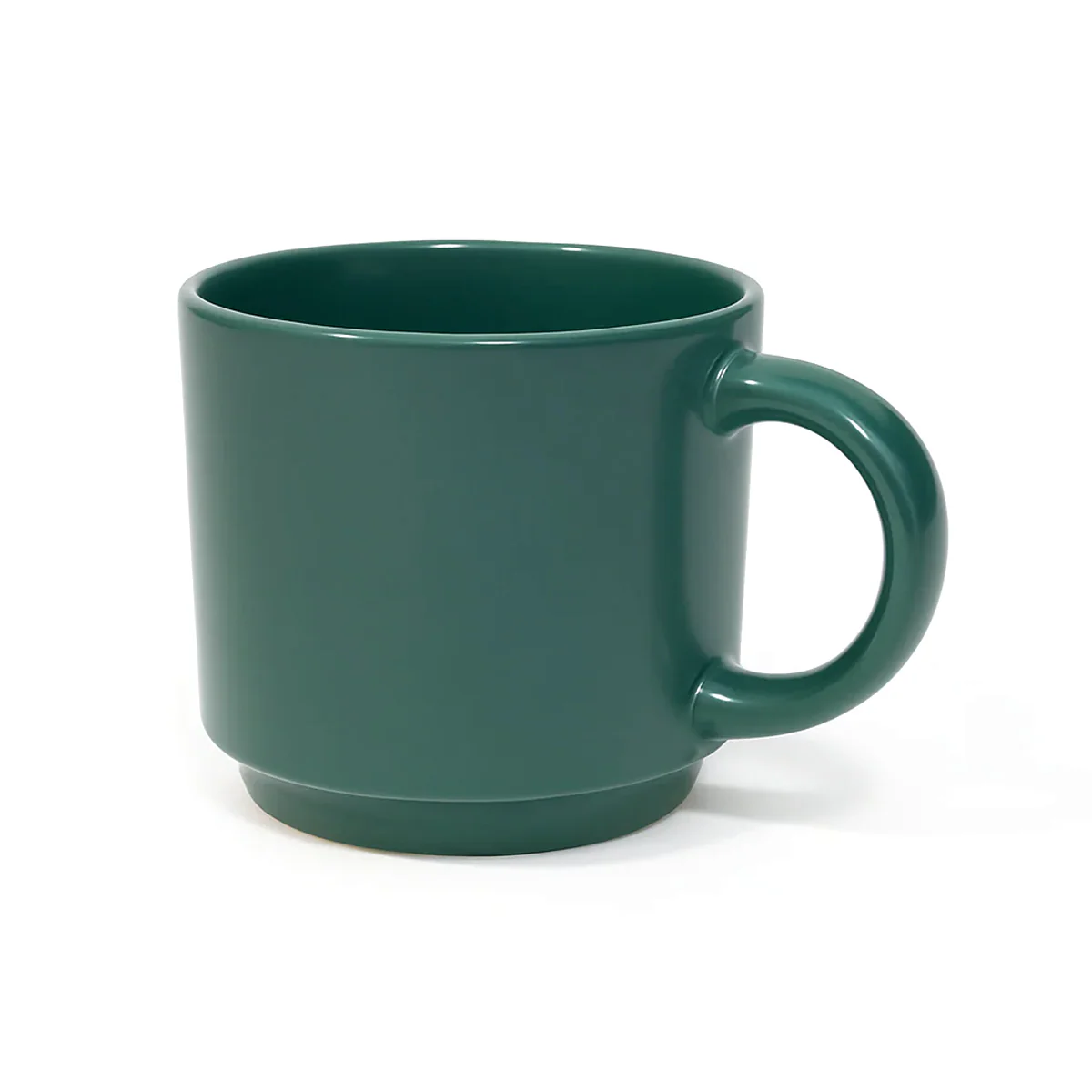 350ML Solid Color Ceramic Mug – White, Green, Grey & Pink Variants - Image 2