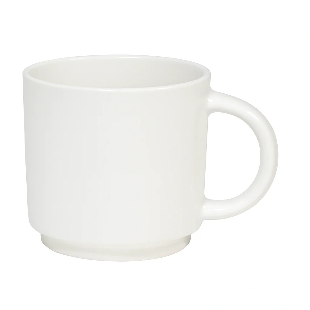 350ML Solid Color Ceramic Mug – White, Green, Grey & Pink Variants - Image 5