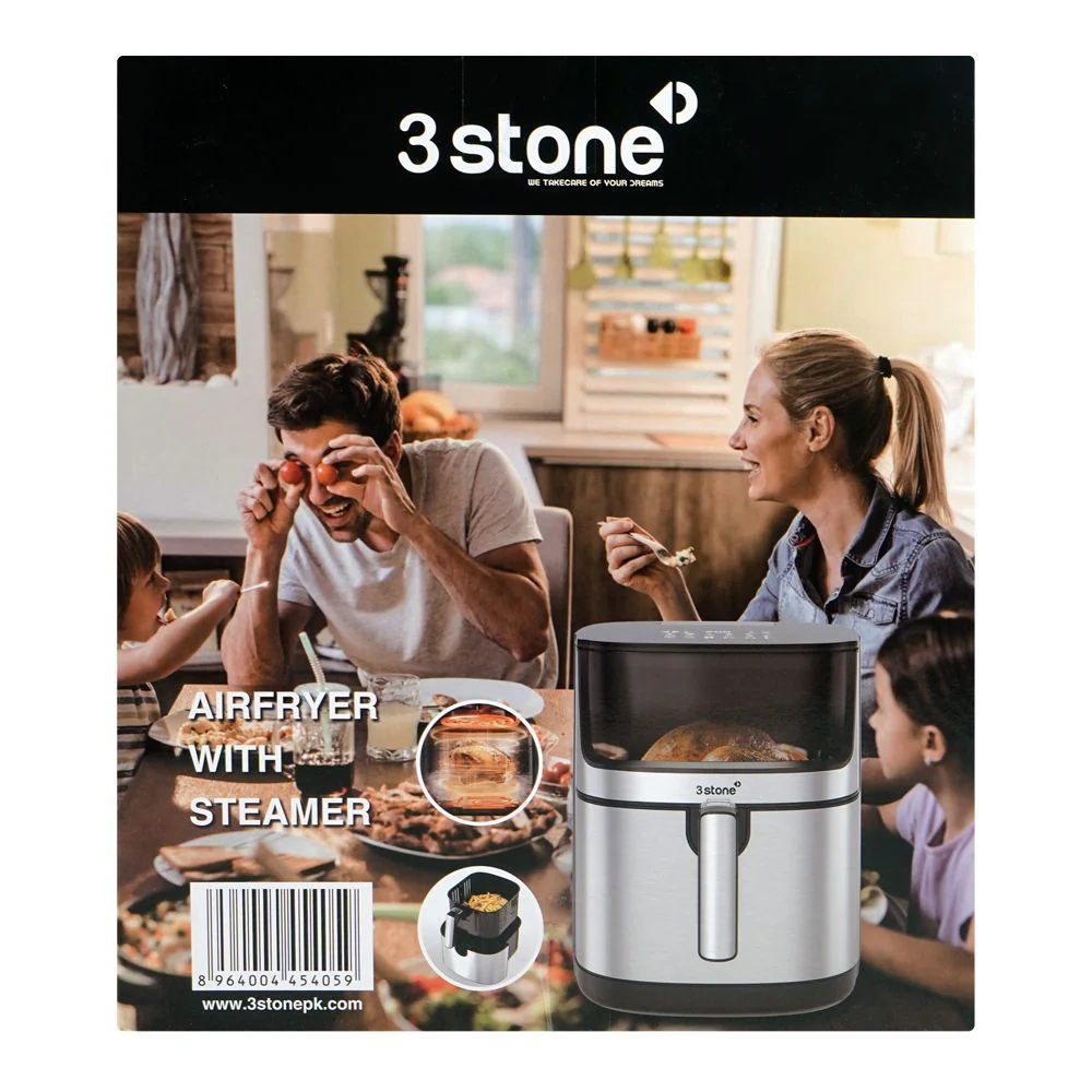 3stone 2-in-1 Air Fryer With Steamer – 2000W, 8L Large Capacity, Model SAFS400 - Image 4