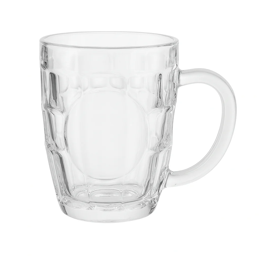 520 ml Large Heavy Glass Mug – Premium Clear Beverage Mug Set of 6 for Water, Juice, Lassi & Shakes - Image 3