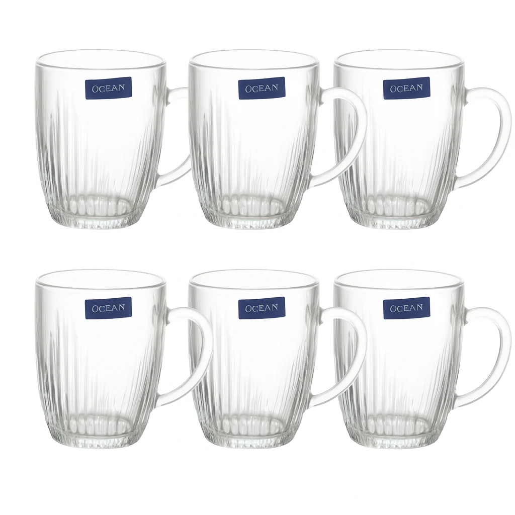 520 ml Premium Glass Juice Mug – Heavy-Duty Beverage Mug Set of 6 for Juice, Water, Shakes & Daily Use - Image 2