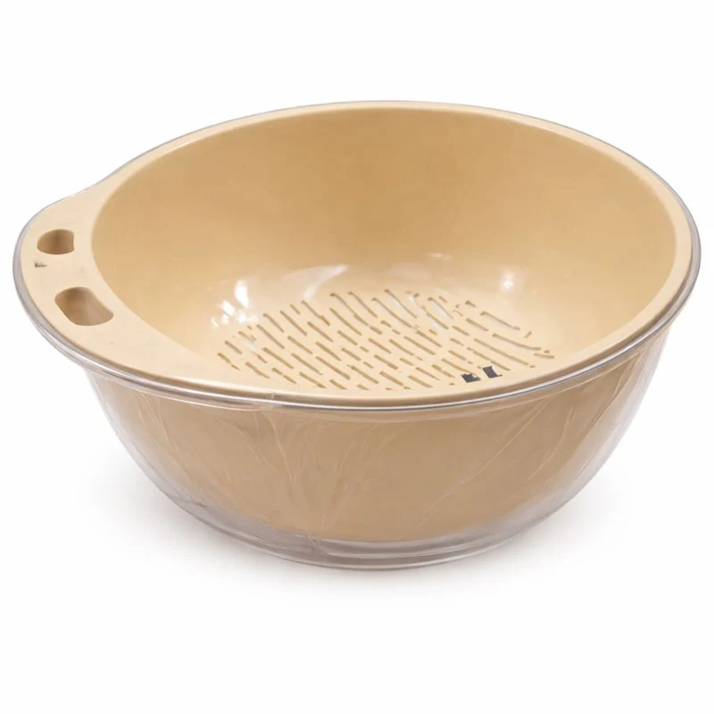 Acrylic Fruit Drainer Basket – Small & Large | Transparent Washing & Storage Bowl - Image 2