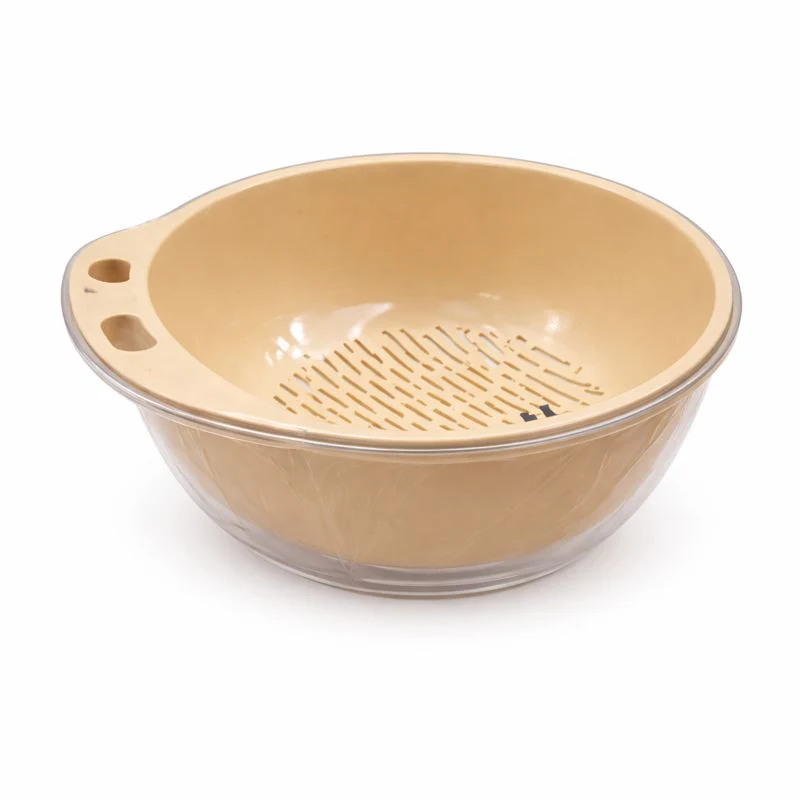 Acrylic Fruit Drainer Basket – Small & Large | Transparent Washing & Storage Bowl - Image 3