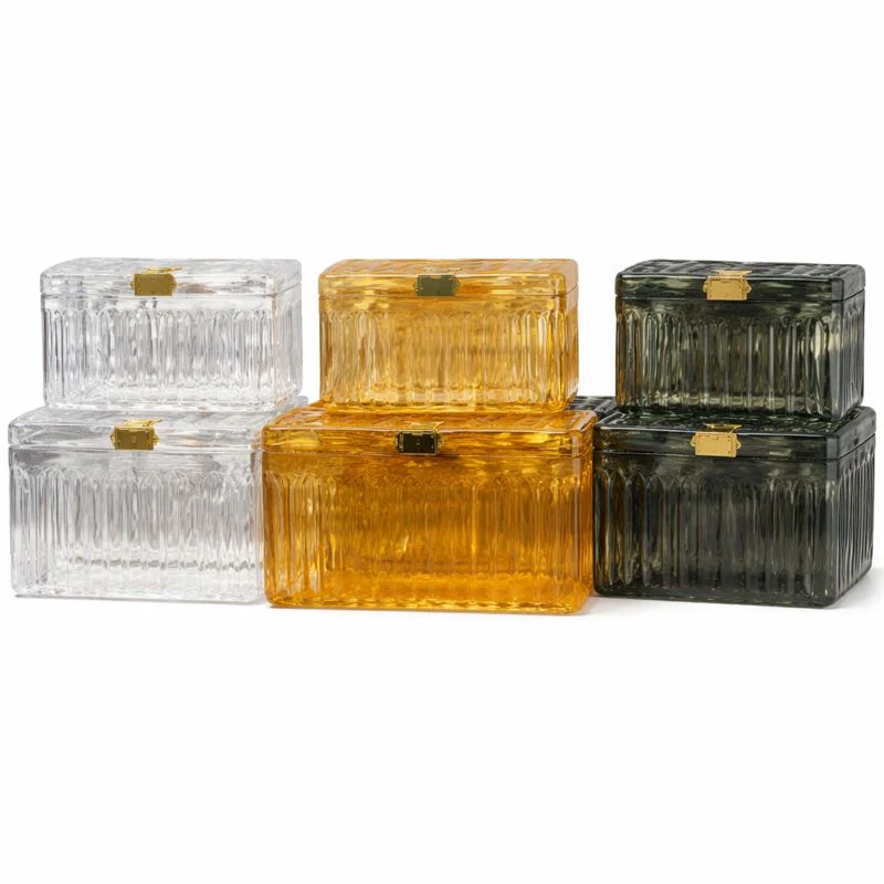 Acrylic Storage Box with Lid – Small & Large Organizer (Gold, Black, White) - Image 2