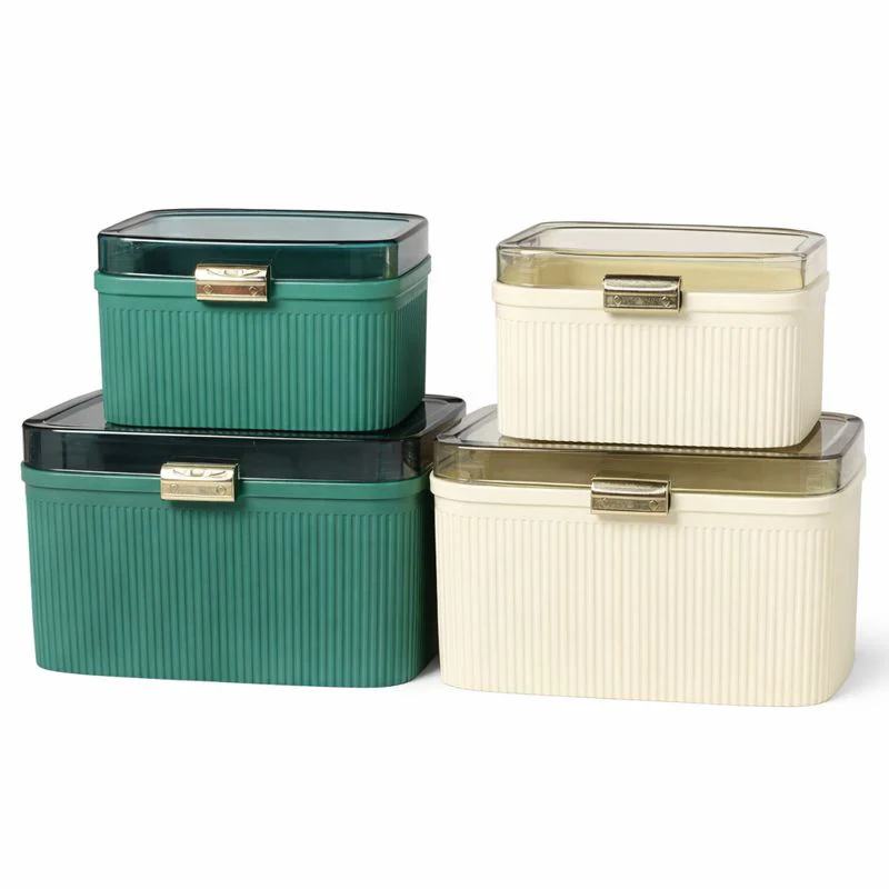 Airtight Kitchen Storage Box Set – Small & Large | Pink & Green - Image 2