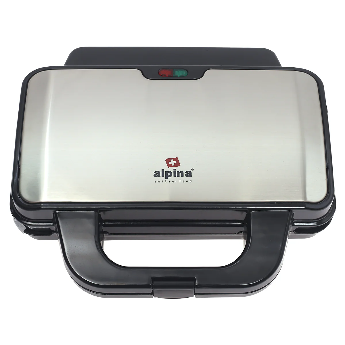 Alpina SF-2502-SB Jumbo Sandwich Maker | 1400W Non-Stick Electric Sandwich Grill – Black & Stainless Steel