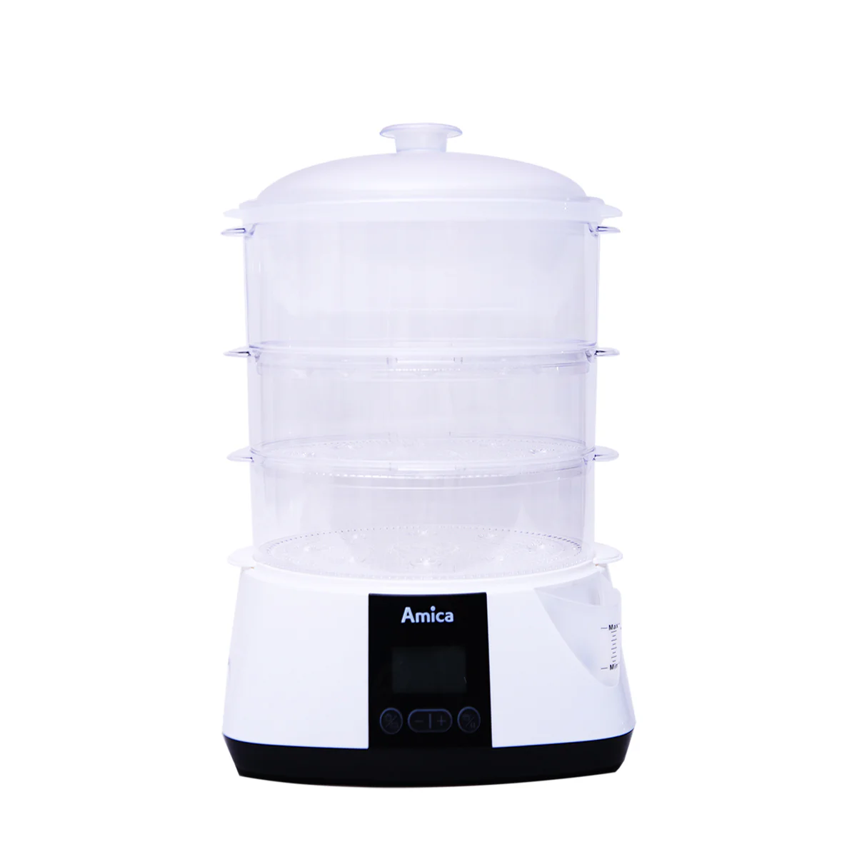 Amica Lunaris Food Steamer 900W with 6 Auto Cooking Programs & Rice Bowl – Healthy Steam Cooker (PT-3012) - Image 4