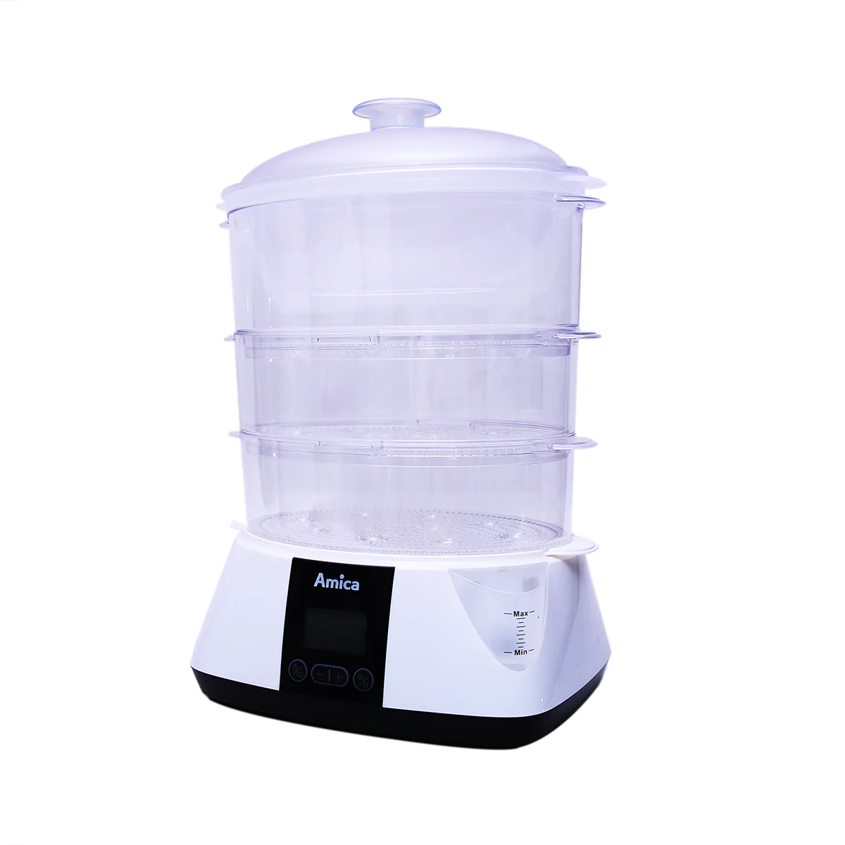Amica Lunaris Food Steamer 900W with 6 Auto Cooking Programs & Rice Bowl – Healthy Steam Cooker (PT-3012) - Image 5