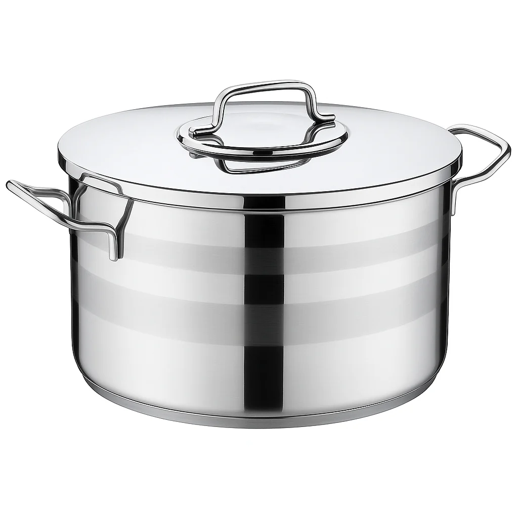 Astra2 Stainless Steel Casserole Set – Heavy-Duty Mirror Finish Cookware (Sizes: 32x19, 36x21, 40x25 cm) - Image 2