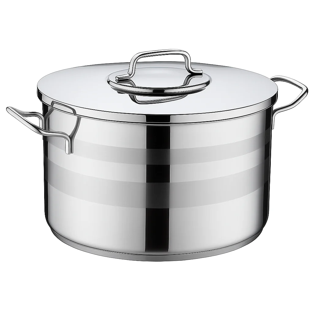 Astra2 Stainless Steel Casserole Set – Heavy-Duty Mirror Finish Cookware (Sizes: 32x19, 36x21, 40x25 cm) - Image 3