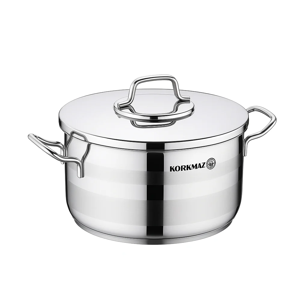 Astra2 Stainless Steel Casserole with Lid – Available in 20x11.5 cm, 28x16 cm & 30x18 cm - Image 2