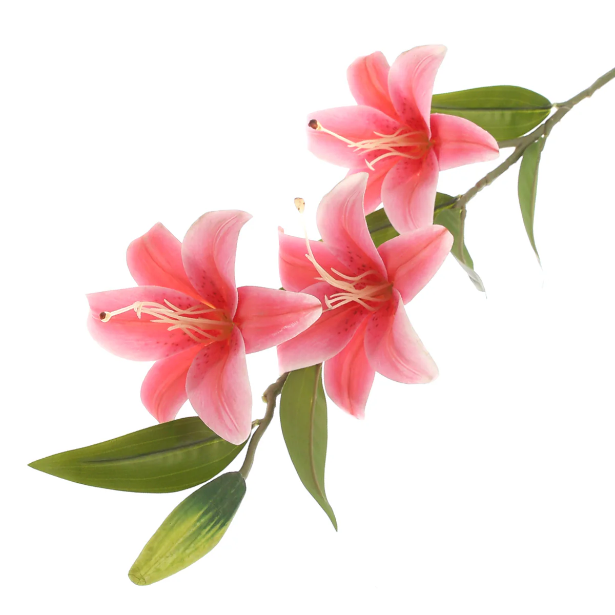 Baby Pink Lily Flower Stick – Artificial Floral Stem - Image 2