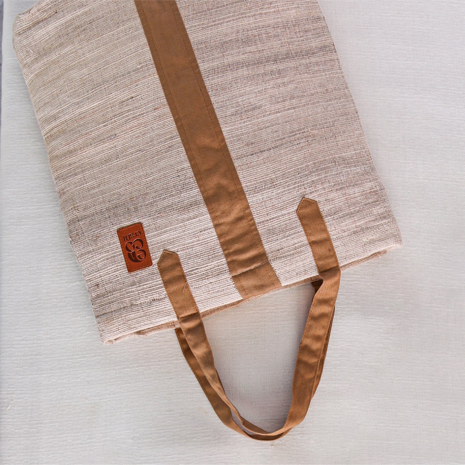 Banana Fiber Tote Bag (Long) – Eco-Friendly Handcrafted Carry Bag 8" x 14" x 4"