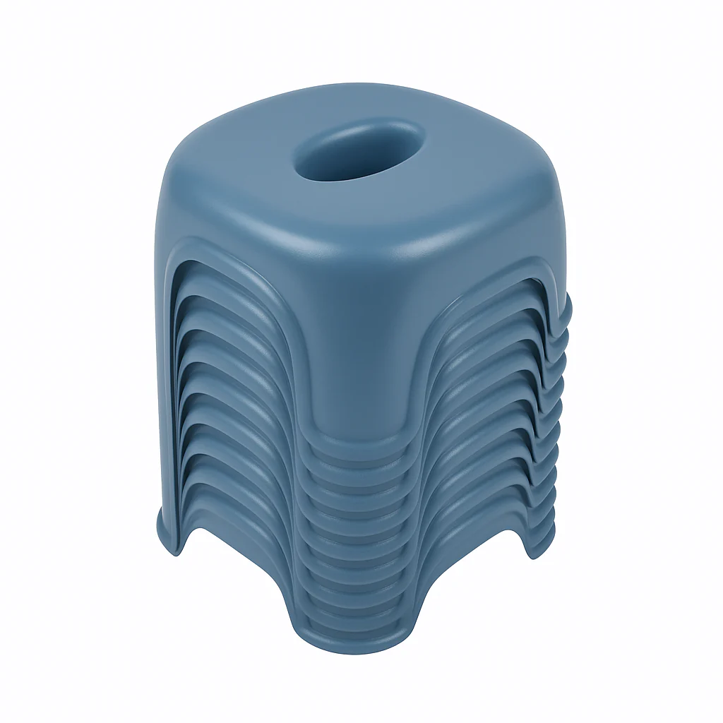 Bath Stool – Durable, Non-Slip Bathroom Seat for Adults & Kids (1 pc)