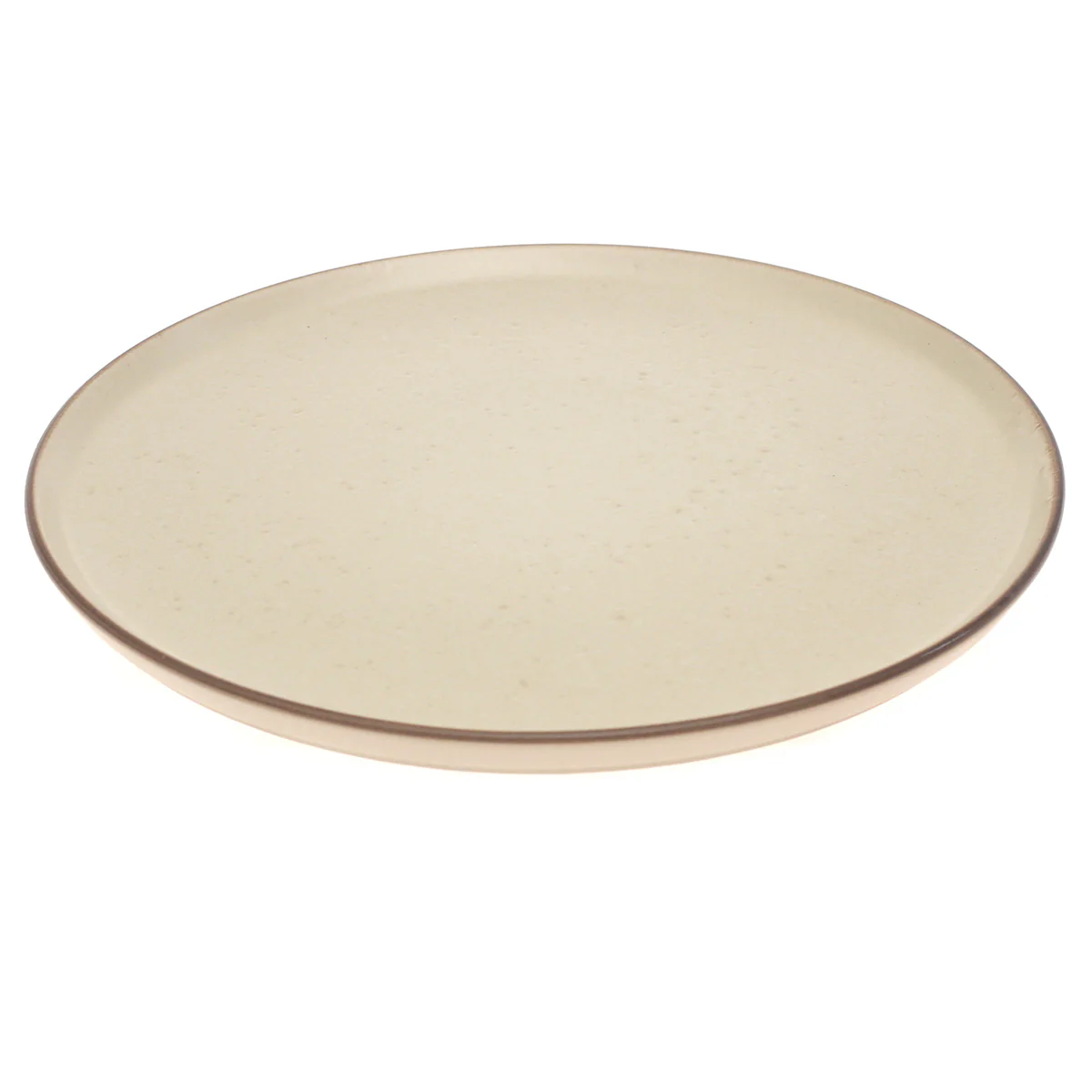 Beige Ceramic Dinner Plate 10.5 Inch – Minimalist Stoneware Tableware - Image 2