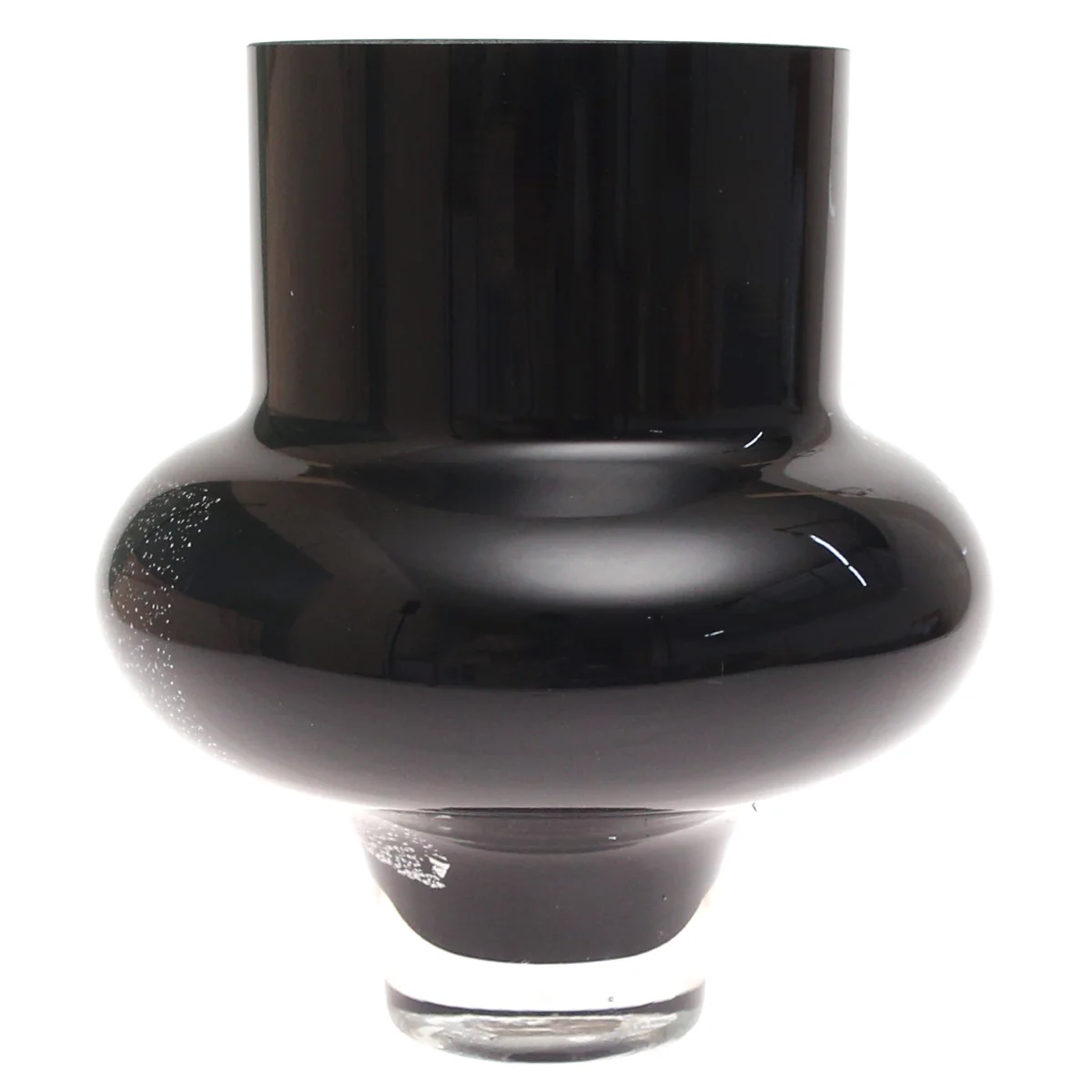 Black & White Pattern Glass Vase | Modern Home Décor Pakistan | Elegant Table Accent - Image 2