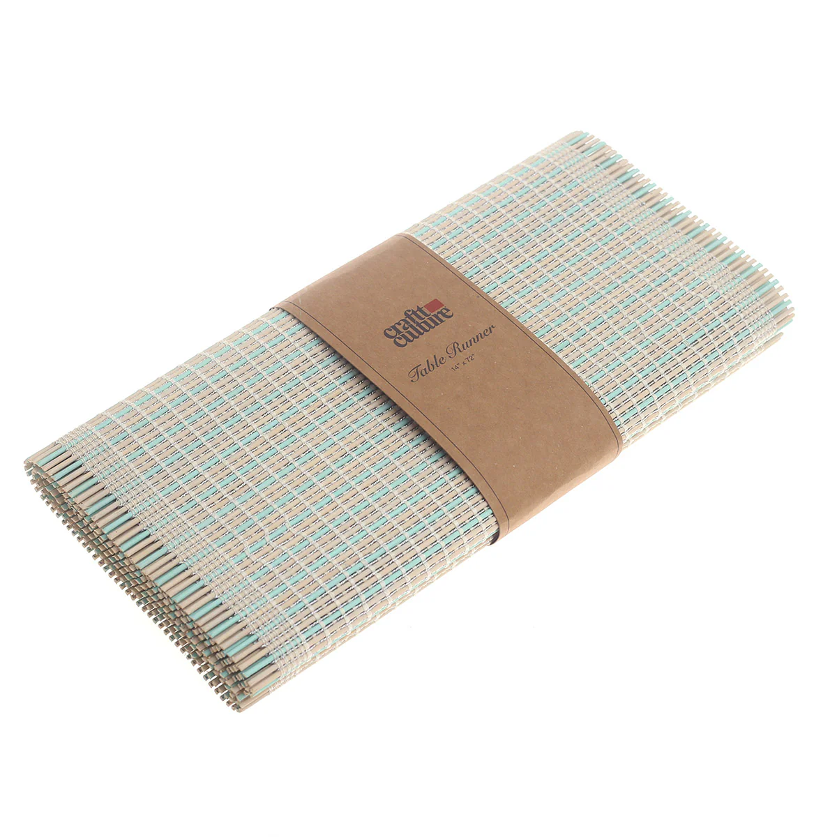Blue Textured Bamboo Table Runner 13x72 – Eco-Friendly Woven Table Decor - Image 2