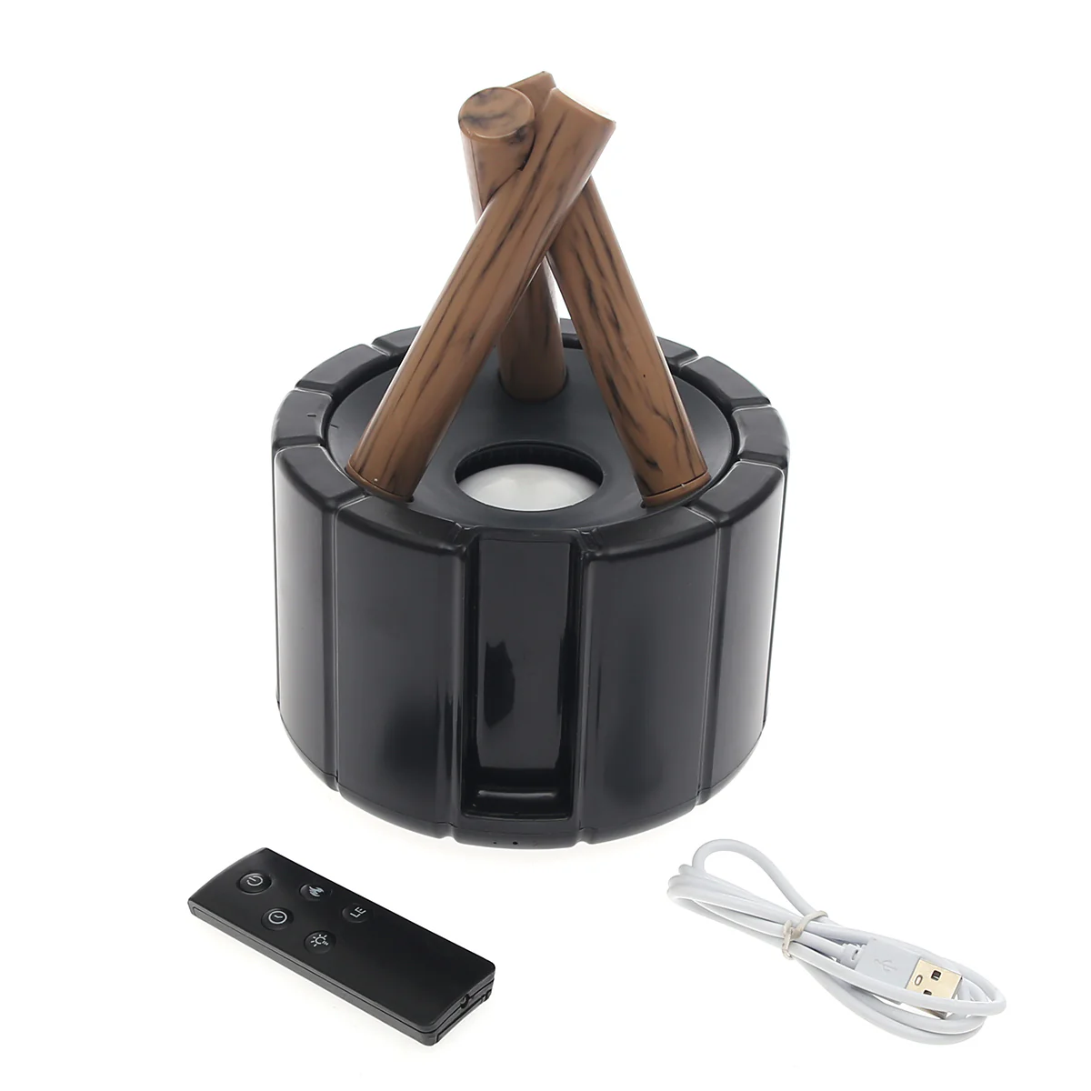 Bonfire Flame Effect Humidifier – USB Rechargeable with Remote Control - Image 2