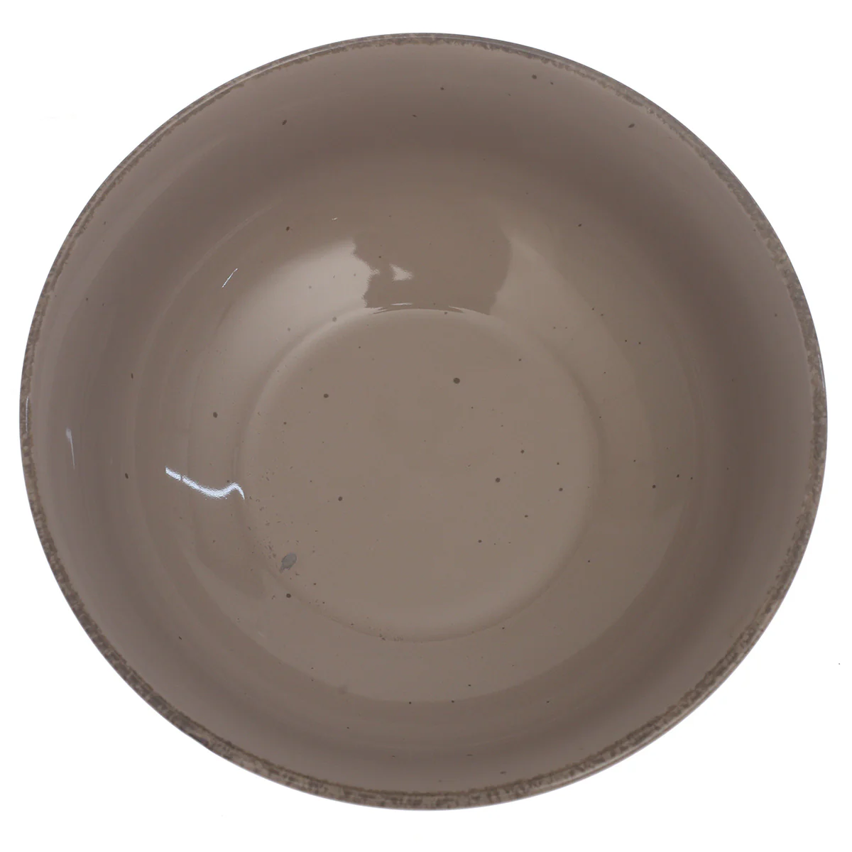 Brown Ceramic Serving Bowl 10 Inch – Rustic Glazed Large Serving Dish - Image 2