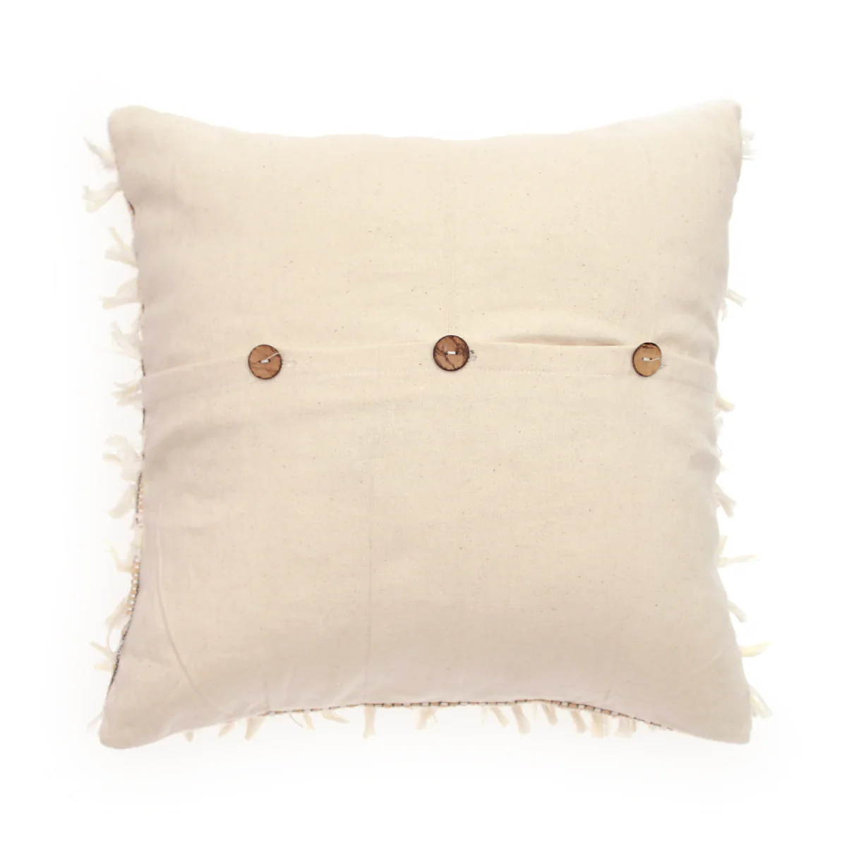Brown Tassel Cushion Cover 20x20 - Image 4