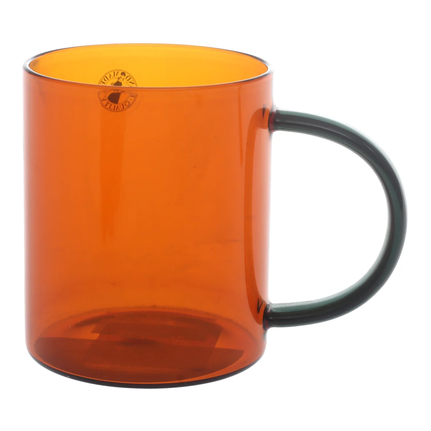 Brown Transparent Glass Mug – Heat Resistant Coffee & Tea Cup - Image 2