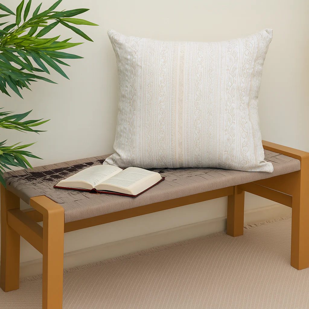 Egret Cushion Cover 18x18"