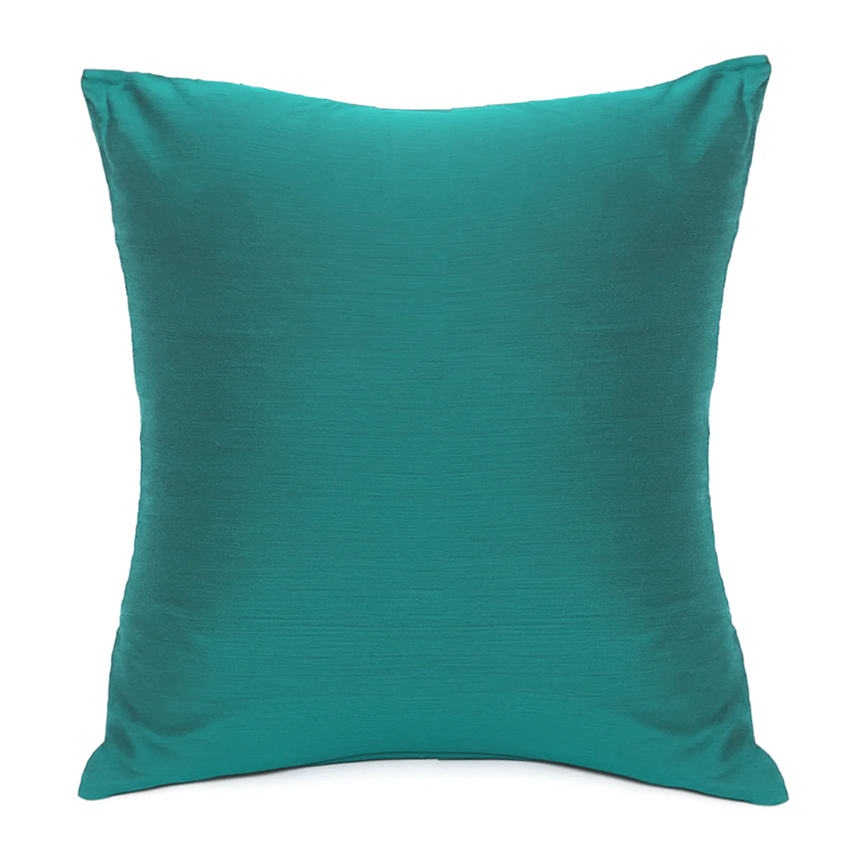 Buy 1 Get 1 Free Green Cotton Silk Cushion Cover 18x18 – Elegant Plain Decorative Throw Pillow for Sofa, Bed & Living Room - Image 2