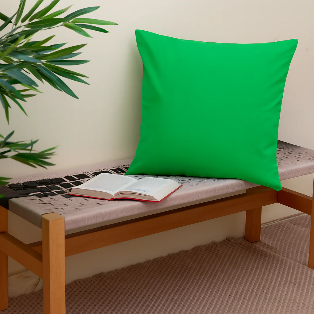 Buy 1 Get 1 Free Green Textured Cushion Cover 18x18 – Modern Decorative Throw Pillow for Sofa, Bed & Living Room (Copy)