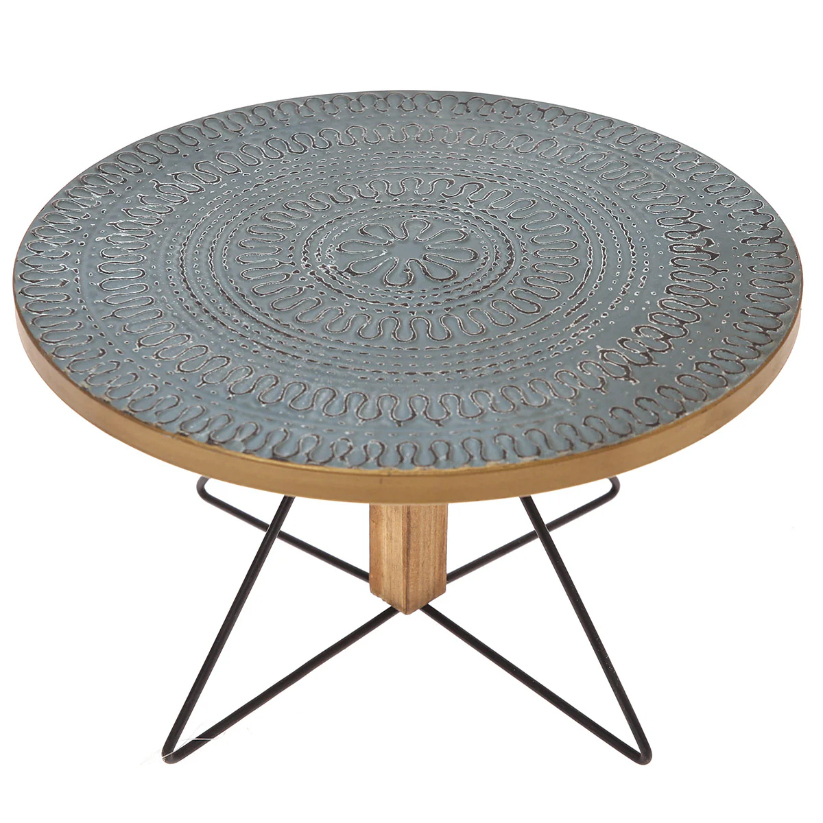 Cake Stand L Blue 13X13X8Inch HQ-013 - Image 2