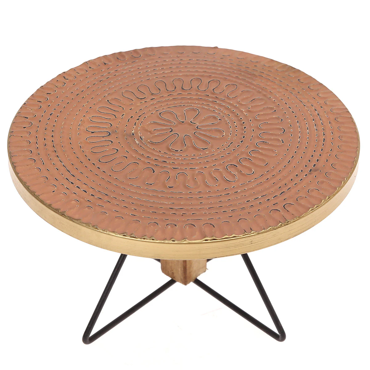 Cake Stand S Peach 10.5X10.5X6Inch HQ-011 - Image 2