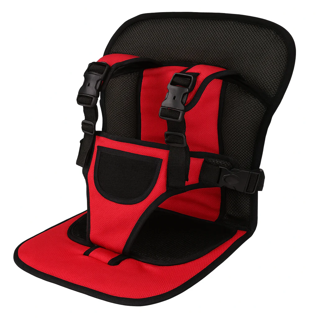 Car Cushion Baby Seat – Portable Child Safety Seat with Adjustable Harness for Cars & Travel - Image 2