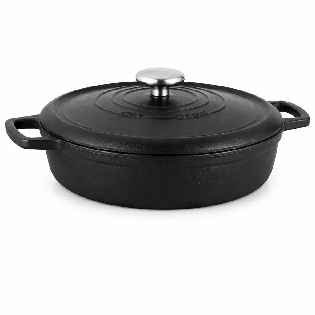 Casta Grill Low Casserole 26x7 cm – Black