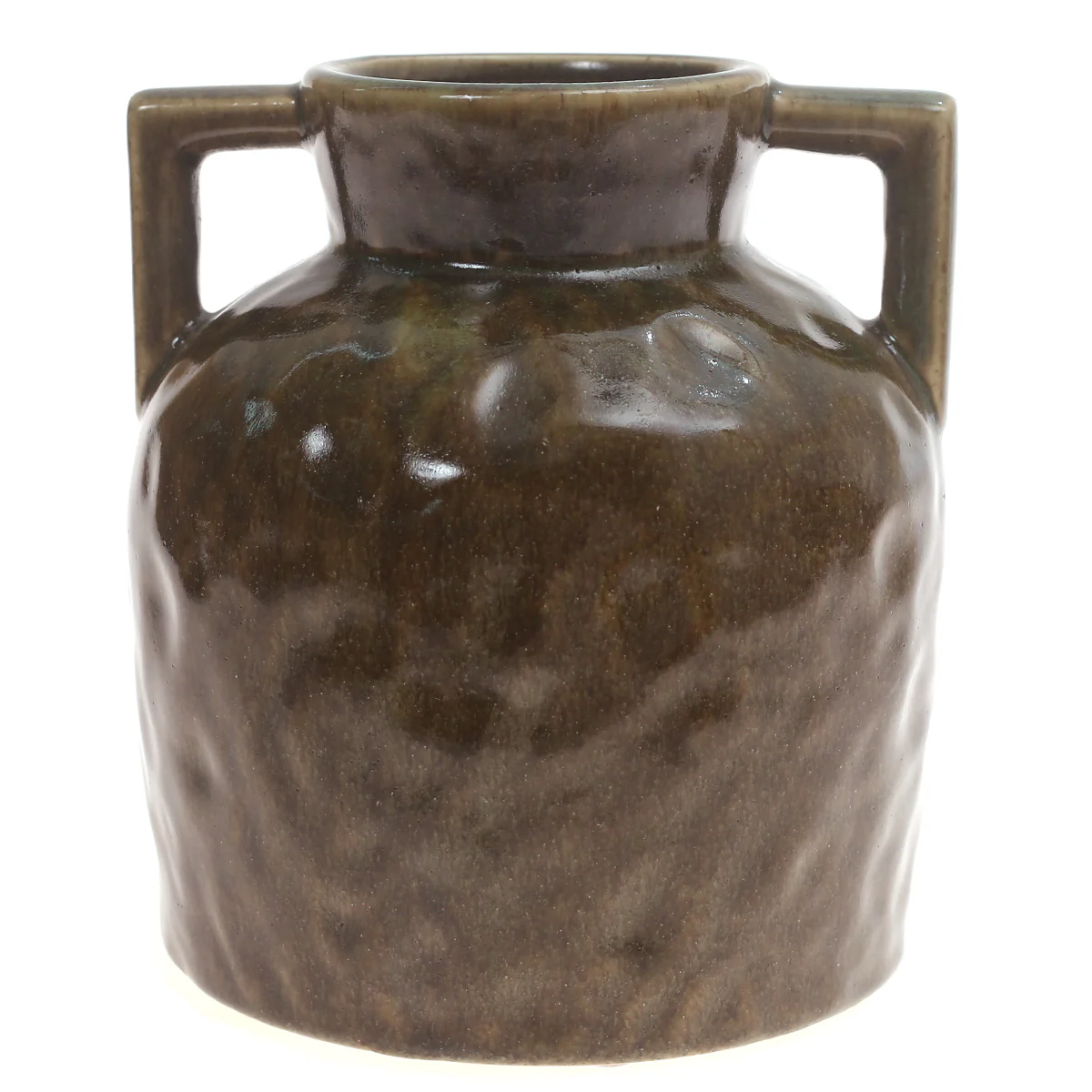 Ceramic Vase Antique Green 7.34X7.34X8.5Inch CH-009 - Image 2