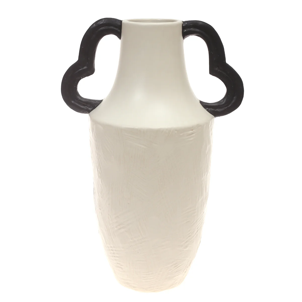Ceramic Vase L Beige & Black 6.84 X 6.84 X 14.5 Inch TYX-044 - Image 2