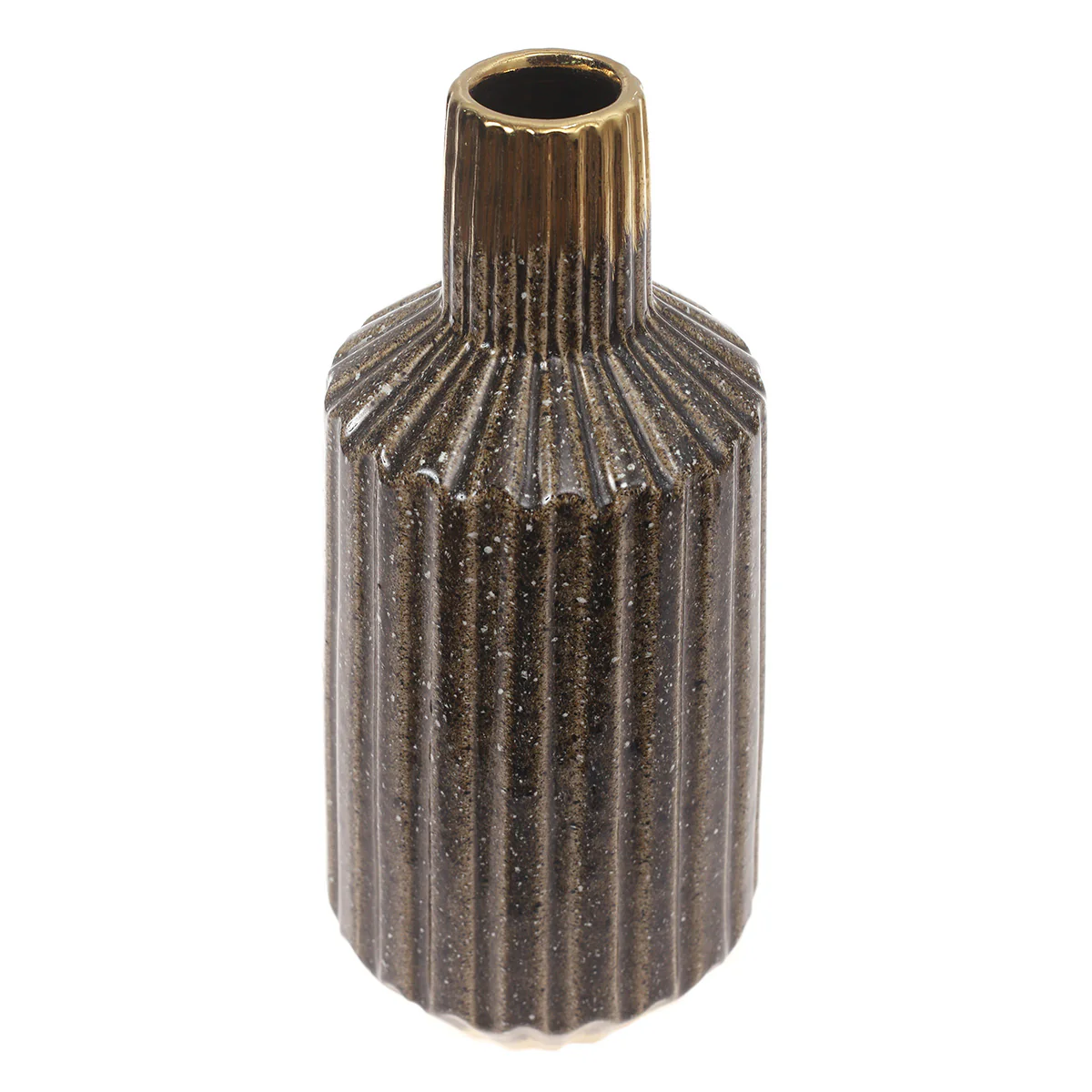 Ceramic Vase L Gold & Green 6.67 X 6.67 X 15 Inch TYX-004 - Image 2