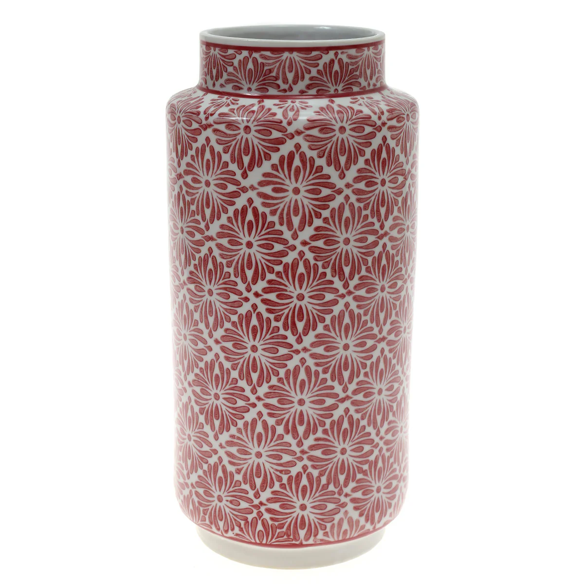 Ceramic Vase L Pink & White 6.67 X 6.67 X 13 Inch TYX-037 - Image 2